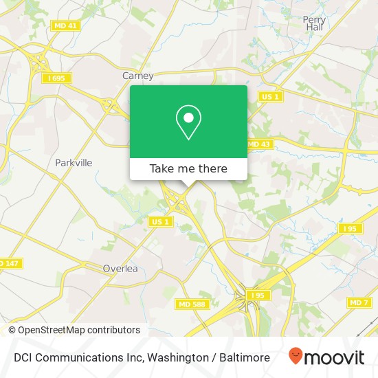 DCI Communications Inc map