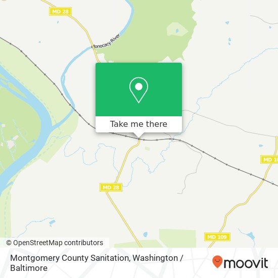 Mapa de Montgomery County Sanitation