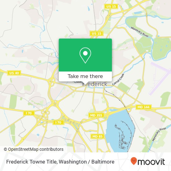 Mapa de Frederick Towne Title