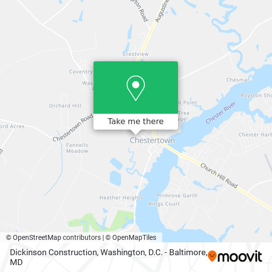 Dickinson Construction map