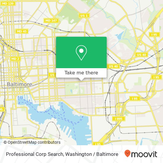 Professional Corp Search map