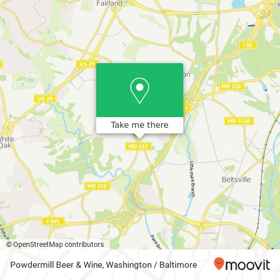 Mapa de Powdermill Beer & Wine