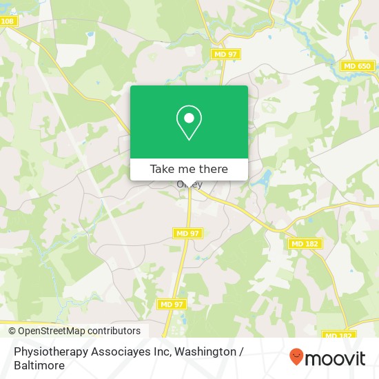 Physiotherapy Associayes Inc map