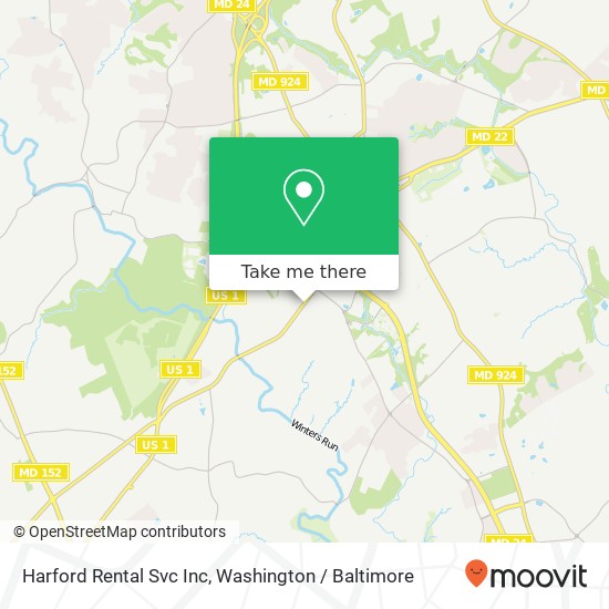 Harford Rental Svc Inc map