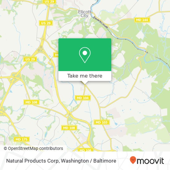 Natural Products Corp map