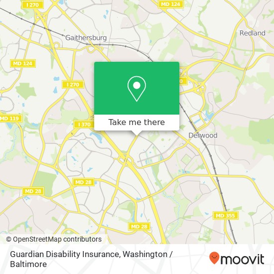 Mapa de Guardian Disability Insurance