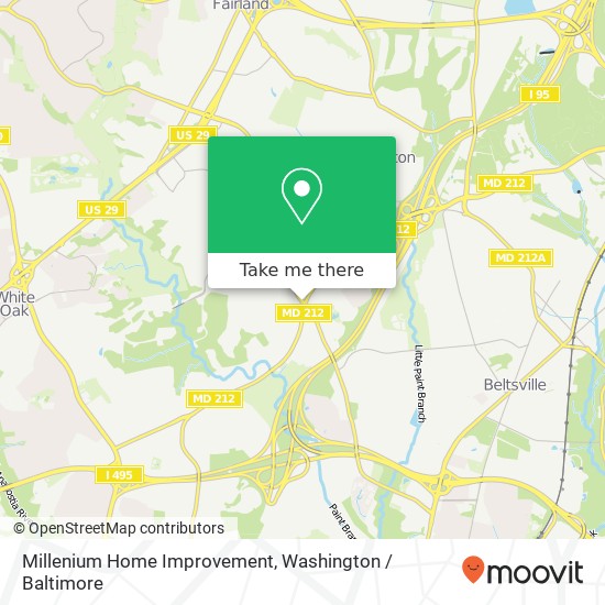 Mapa de Millenium Home Improvement