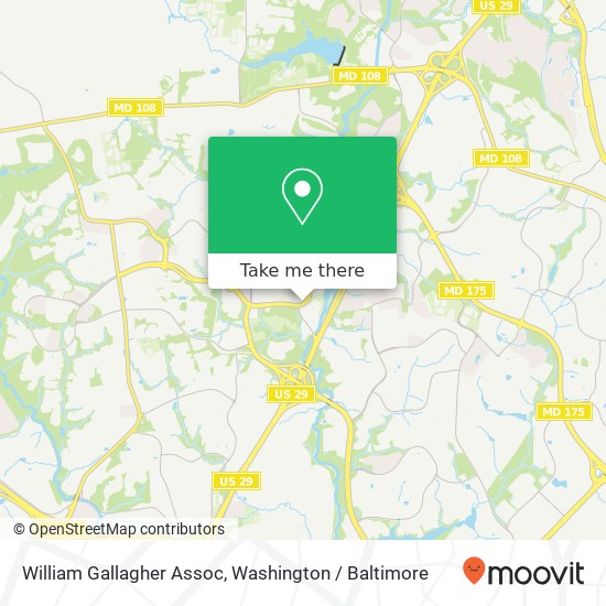 William Gallagher Assoc map