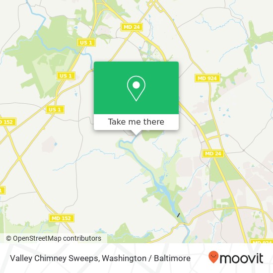 Valley Chimney Sweeps map