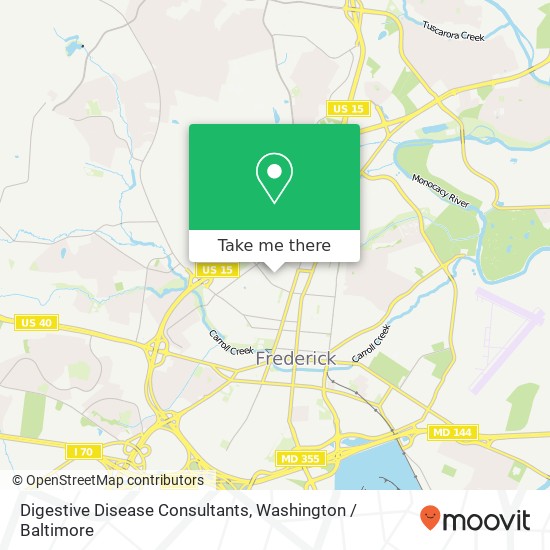 Mapa de Digestive Disease Consultants