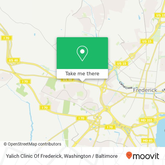 Mapa de Yalich Clinic Of Frederick