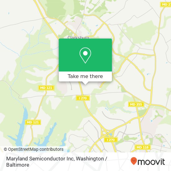 Maryland Semiconductor Inc map