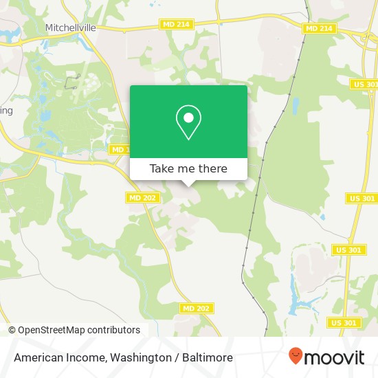 Mapa de American Income