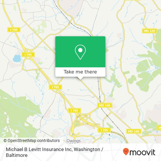 Michael B Levitt Insurance Inc map