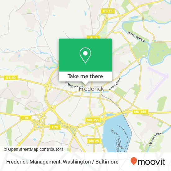Mapa de Frederick Management
