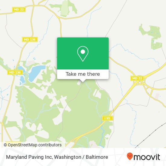 Mapa de Maryland Paving Inc