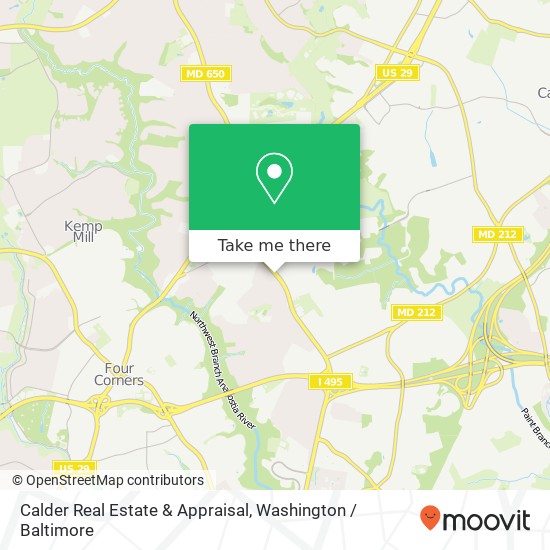 Mapa de Calder Real Estate & Appraisal