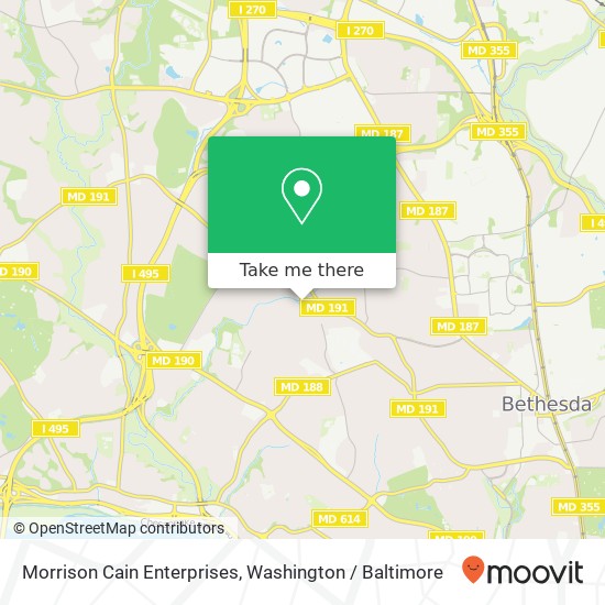 Morrison Cain Enterprises map