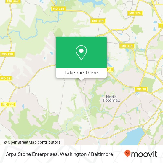 Mapa de Arpa Stone Enterprises