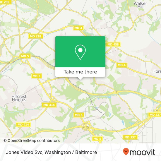 Jones Video Svc map