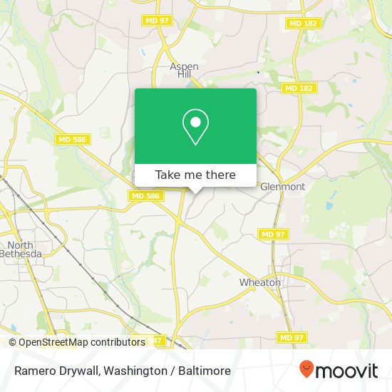 Ramero Drywall map