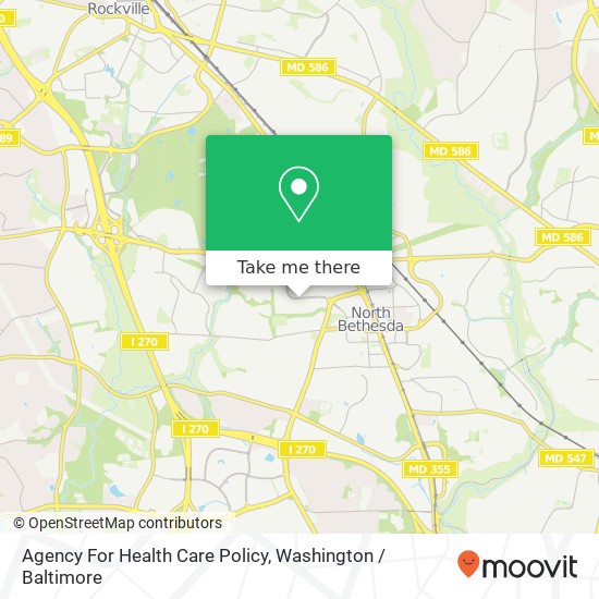 Mapa de Agency For Health Care Policy