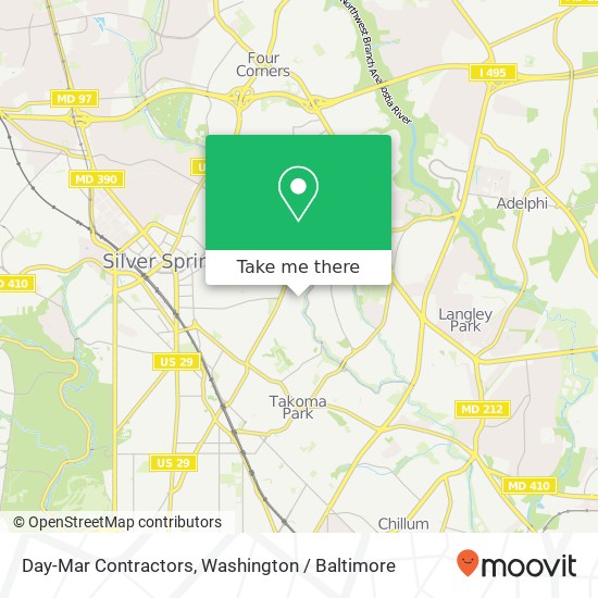 Day-Mar Contractors map