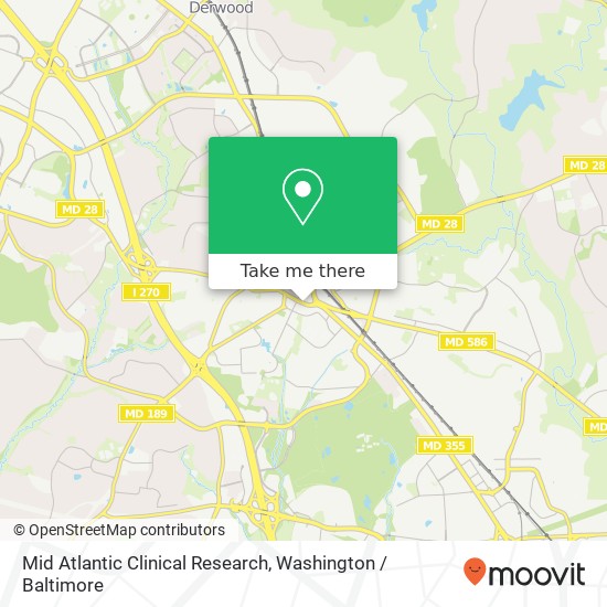 Mapa de Mid Atlantic Clinical Research