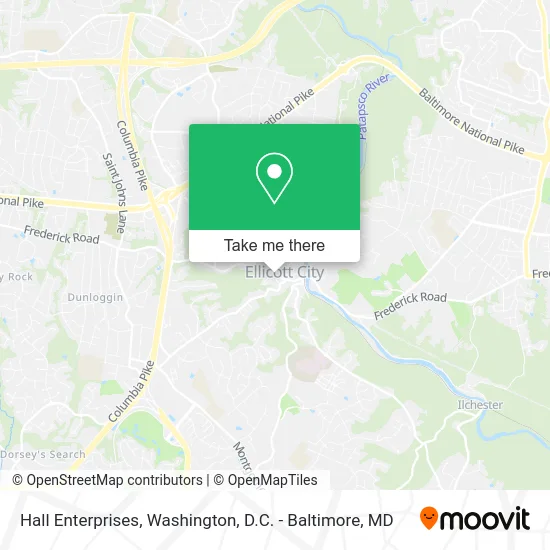 Hall Enterprises map