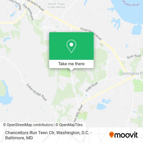 Chancellors Run Teen Ctr map