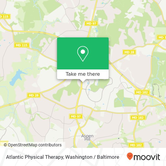 Mapa de Atlantic Physical Therapy