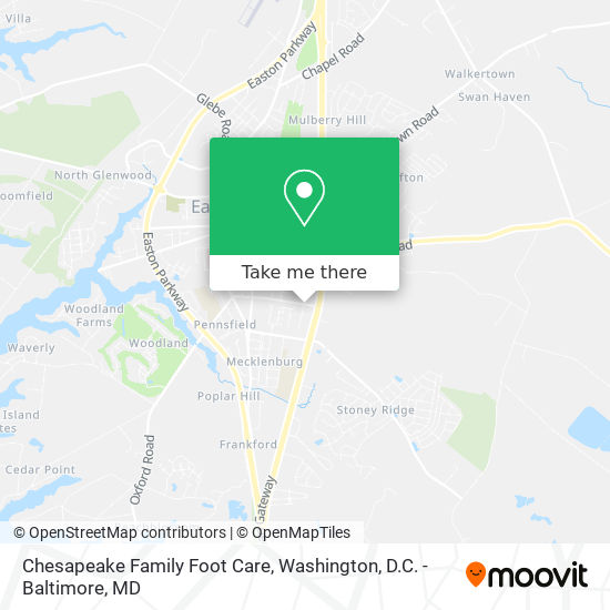 Chesapeake Family Foot Care map