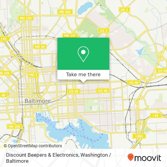 Discount Beepers & Electronics map