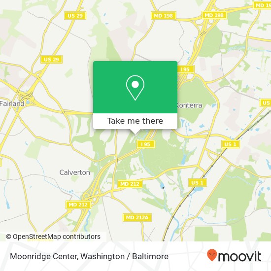 Moonridge Center map