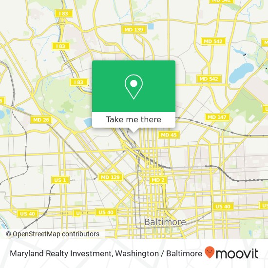 Maryland Realty Investment map