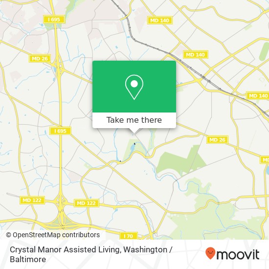Mapa de Crystal Manor Assisted Living