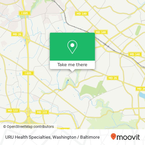 URU Health Specialties map