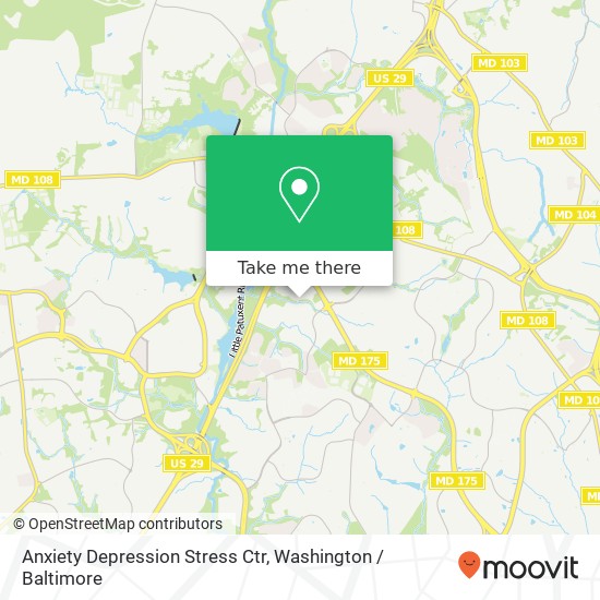Mapa de Anxiety Depression Stress Ctr