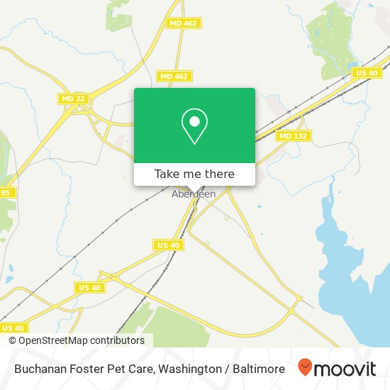 Buchanan Foster Pet Care map