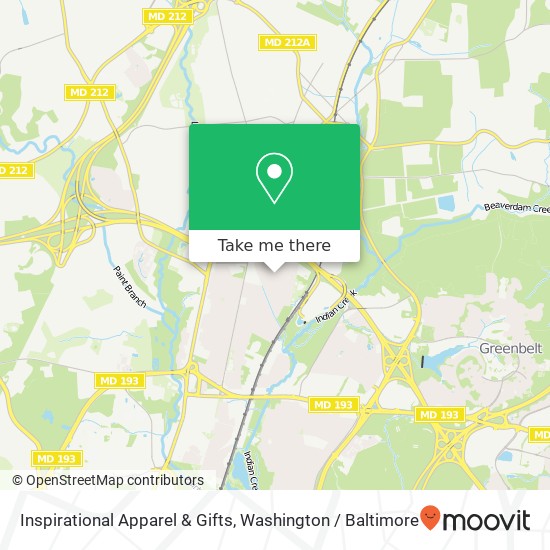 Inspirational Apparel & Gifts map