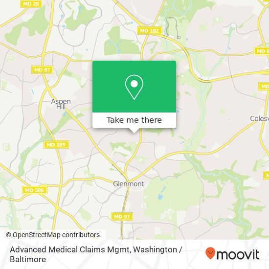 Advanced Medical Claims Mgmt map