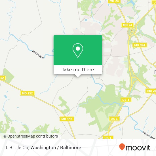 L B Tile Co map