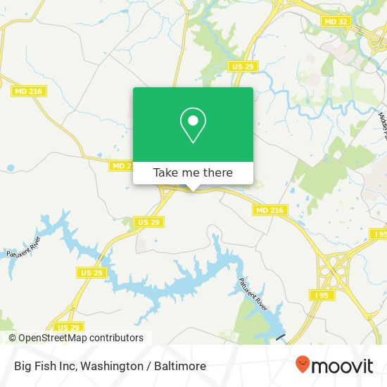 Big Fish Inc map