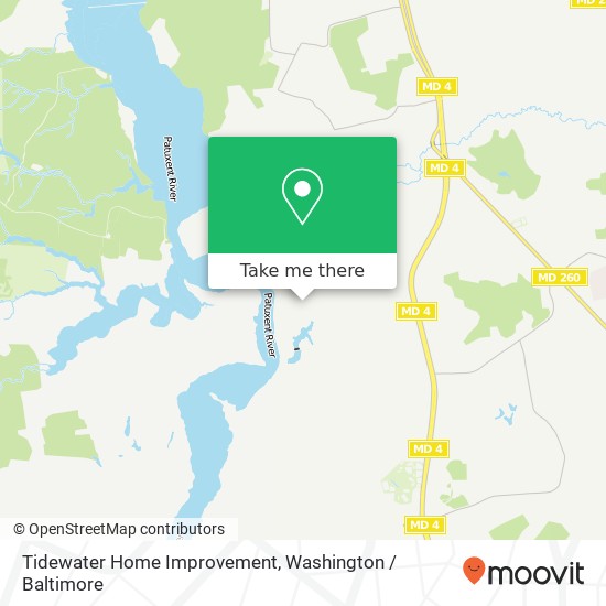 Tidewater Home Improvement map