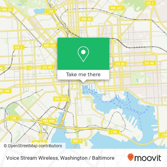 Voice Stream Wireless map