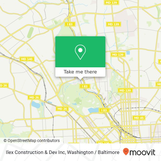 Mapa de Ilex Construction & Dev Inc