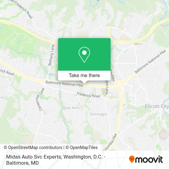Midas Auto Svc Experts map