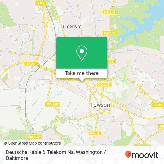 Mapa de Deutsche Kable & Telekom Na