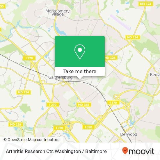 Arthritis Research Ctr map