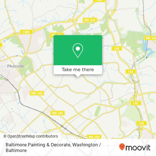 Mapa de Baltimore Painting & Decorate